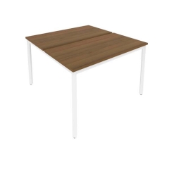 Рабочая станция на металлокаркасе Рива SLIM SYSTEM С.СП-4.2 Орех-Белый