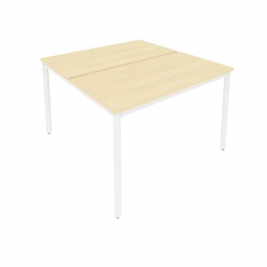 Рабочая станция на металлокаркасе Рива SLIM SYSTEM С.СП-4.2 Клен-Белый