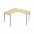 Стол письменный Рива METAL SYSTEM Б.СА-3 Л Акация/Серый