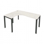 Стол письменный Рива METAL SYSTEM Б.СА-4 Л Наварра/Антрацит