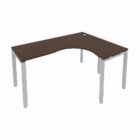 Стол письменный Рива METAL SYSTEM Б.СА-4 Пр Венге/Серый