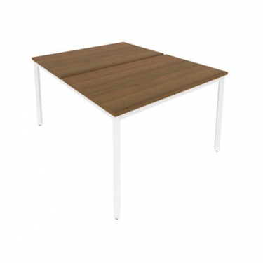 Рабочая станция на металлокаркасе Рива SLIM SYSTEM С.СП-4.3 Орех-Белый