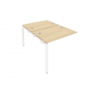 Проходной наборный элемент рабочей станции Рива Metal System Б.ПРС-СП-2.1 Акация/Белый