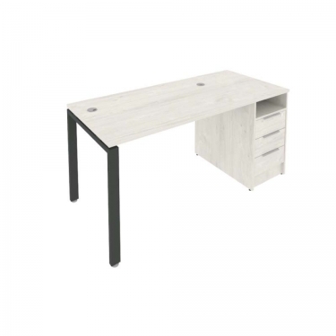 Рабочая станция с опорной тумбой Рива Metal System Б.РС-СТП -1.2 Наварра/Антрацит