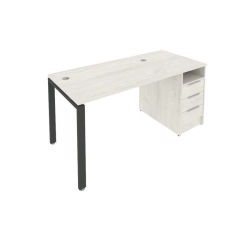 Рабочая станция с опорной тумбой Рива Metal System Б.РС-СТП -1.2 Наварра/Антрацит