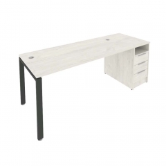 Рабочая станция с опорной тумбой Рива Metal System Б.РС-СТП -1.4 Наварра/Антрацит