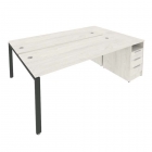 Рабочая станция с опорной тумбой Рива Metal SystemБ.РС-СТП-2.5 Наварра/Антрацит