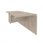 Стол-приставка двойной к опорным элементам Рива ONIX O.D.SPR-0.7 Денвер Светлый/Белый