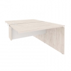 Стол-приставка двойной к опорным элементам Рива ONIX O.D.SPR-2.8 Денвер Светлый/Белый