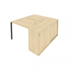 Рабочая станция с опорным шкафом-купе Рива Metal SystemБ.Б.РС-СШК-1.1 Акация/Антрацит