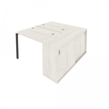 Рабочая станция с опорным шкафом-купе Рива Metal SystemБ.Б.РС-СШК-1.1 Наварра/Антрацит