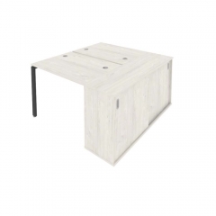 Рабочая станция с опорным шкафом-купе Рива Metal SystemБ.Б.РС-СШК-1.1 Наварра/Антрацит