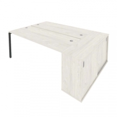 Рабочая станция с опорным шкафом-купе Рива Metal System Б.РС-СШК-1.5 Наварра/Антрацит