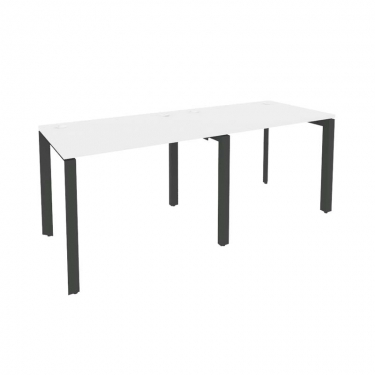 Рабочая станция на П-образном м/к Рива ONIX O.MP-RS-2.1.7 Белый Бриллиант/Антрацит