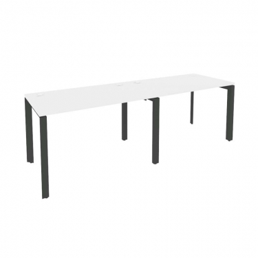 Рабочая станция на П-образном м/к Рива ONIX O.MP-RS-2.2.7 Белый Бриллиант/Антрацит