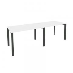 Рабочая станция на П-образном м/к Рива ONIX O.MP-RS-2.2.7 Белый Бриллиант/Антрацит