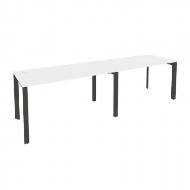 Рабочая станция на П-образном м/к Рива ONIX O.MP-RS-2.3.7 Белый Бриллиант/Антрацит