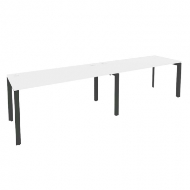 Рабочая станция на П-образном м/к Рива ONIX O.MP-RS-2.4.7 Белый Бриллиант/Антрацит