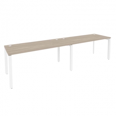 Рабочая станция на П-образном м/к Рива ONIX O.MP-RS-2.4.7 Дуб Аттик/Белый