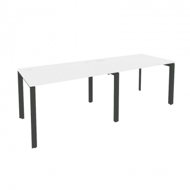 Рабочая станция на П-образном м/к Рива ONIX O.MP-RS-2.2.8 Белый Бриллиант/Антрацит