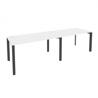 Рабочая станция на П-образном м/к Рива ONIX O.MP-RS-2.3.8 Белый Бриллиант/Антрацит