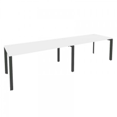 Рабочая станция на П-образном м/к Рива ONIX O.MP-RS-2.4.8 Белый Бриллиант/Антрацит