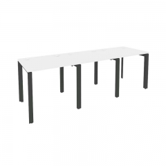 Рабочая станция на П-образном м/к Рива ONIX O.MP-RS-3.0.7 Белый Бриллиант/Антрацит