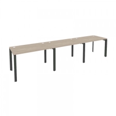 Рабочая станция на П-образном м/к Рива ONIX O.MP-RS-3.2.7 Дуб Аттик/Антрацит