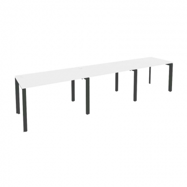 Рабочая станция на П-образном м/к Рива ONIX O.MP-RS-3.2.7 Белый Бриллиант/Антрацит