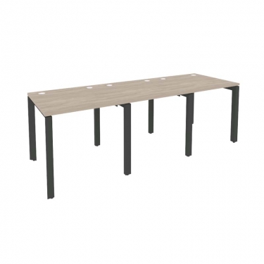 Рабочая станция на П-образном м/к Рива ONIX O.MP-RS-3.0.8 Дуб Аттик/Антрацит