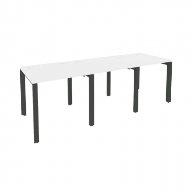 Рабочая станция на П-образном м/к Рива ONIX O.MP-RS-3.0.8 Белый Бриллиант/Антрацит