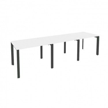 Рабочая станция на П-образном м/к Рива ONIX O.MP-RS-3.1.8 Белый Бриллиант/Антрацит