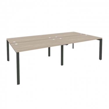 Рабочая станция на П-образном м/к Рива ONIX O.MP-D.RS-4.3.7 Дуб Аттик/Антрацит