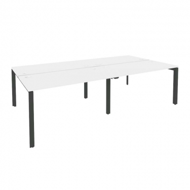 Рабочая станция на П-образном м/к Рива ONIX O.MP-D.RS-4.3.7 Белый Бриллиант/Антрацит