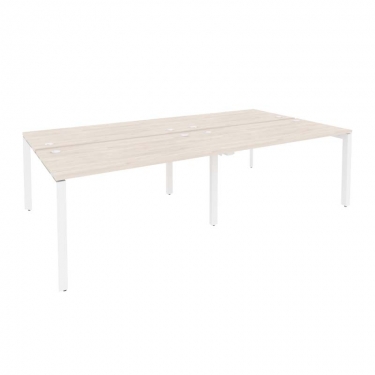 Рабочая станция на П-образном м/к Рива ONIX O.MP-D.RS-4.3.7 Денвер Светлый/Белый