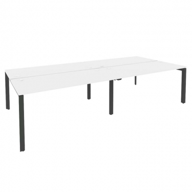 Рабочая станция на П-образном м/к Рива ONIX O.MP-D.RS-4.4.7 Белый Бриллиант/Антрацит