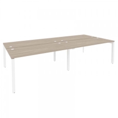 Рабочая станция на П-образном м/к Рива ONIX O.MP-D.RS-4.4.7 Дуб Аттик/Белый