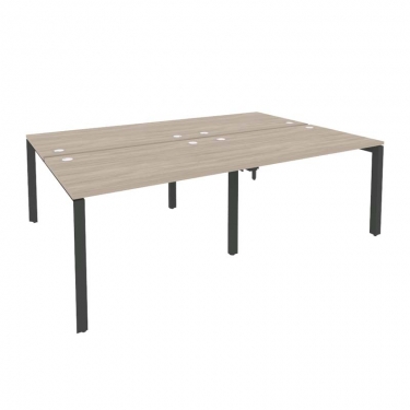 Рабочая станция на П-образном м/к Рива ONIX O.MP-D.RS-4.2.8 Дуб Аттик/Антрацит