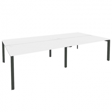 Рабочая станция на П-образном м/к Рива ONIX O.MP-D.RS-4.4.8 Белый Бриллиант/Антрацит