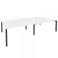 Рабочая станция на П-образном м/к Рива ONIX O.MP-D.RS-4.4.8 Белый Бриллиант/Антрацит