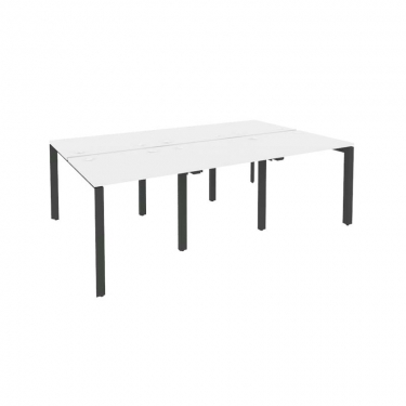 Рабочая станция на П-образном м/к Рива ONIX O.MP-D.RS-6.0.7 Белый Бриллиант/Антрацит