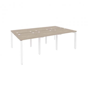 Рабочая станция на П-образном м/к Рива ONIX O.MP-D.RS-6.0.7 Дуб Аттик/Белый