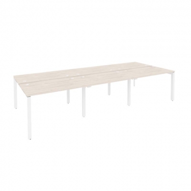 Рабочая станция на П-образном м/к Рива ONIX O.MP-D.RS-6.2.7 Денвер Светлый/Белый