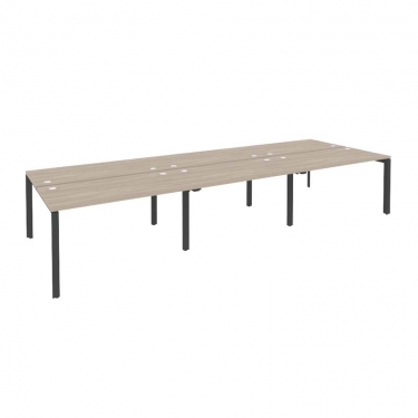 Рабочая станция на П-образном м/к Рива ONIX O.MP-D.RS-6.3.7 Дуб Аттик/Антрацит