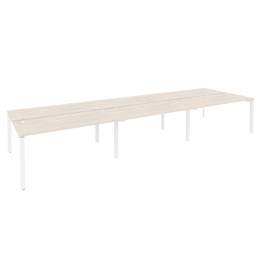 Рабочая станция на П-образном м/к Рива ONIX O.MP-D.RS-6.4.7 Денвер Светлый/Белый