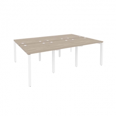 Рабочая станция на П-образном м/к Рива ONIX O.MP-D.RS-6.0.8 Дуб Аттик/Белый