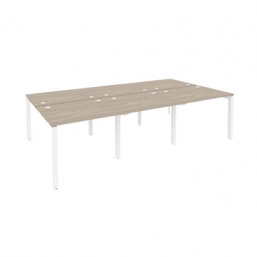 Рабочая станция на П-образном м/к Рива ONIX O.MP-D.RS-6.1.8 Дуб Аттик/Белый