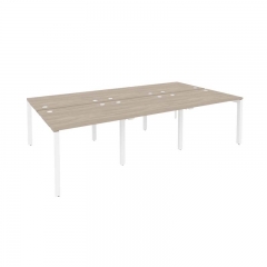 Рабочая станция на П-образном м/к Рива ONIX O.MP-D.RS-6.1.8 Дуб Аттик/Белый