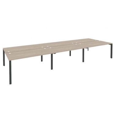 Рабочая станция на П-образном м/к Рива ONIX O.MP-D.RS-6.4.8 Дуб Аттик/Антрацит