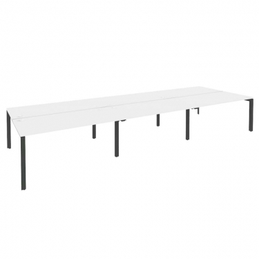 Рабочая станция на П-образном м/к Рива ONIX O.MP-D.RS-6.4.8 Белый Бриллиант/Антрацит